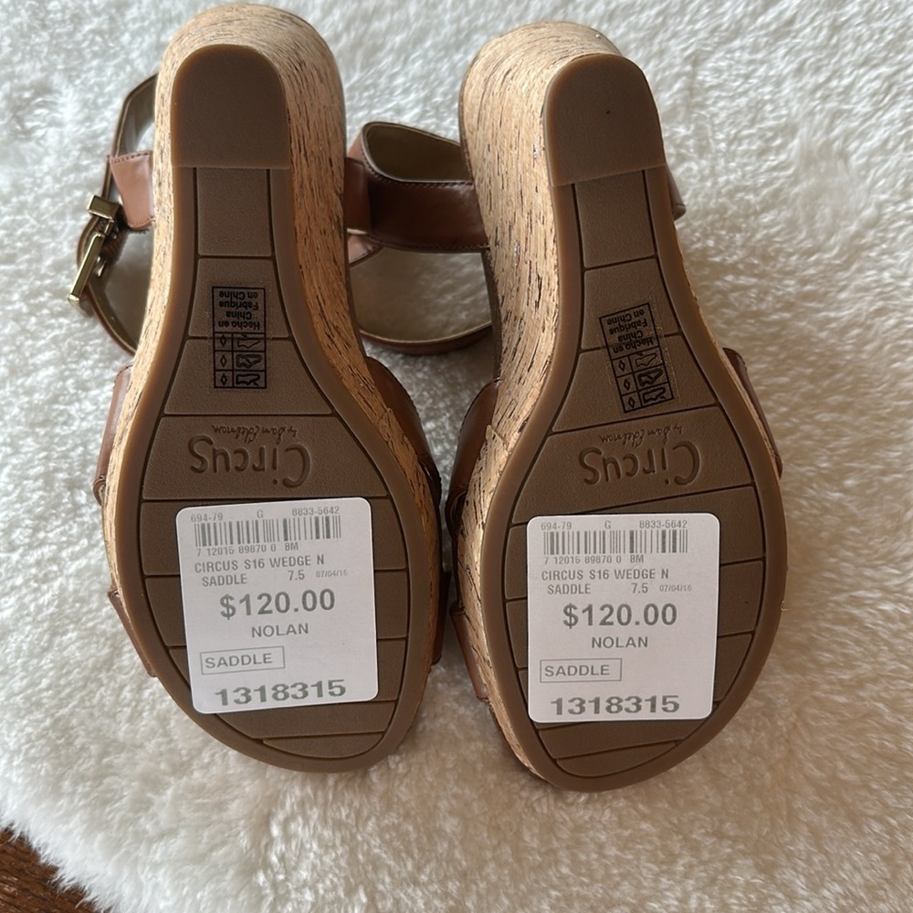 Nwt. Sam Edelman Chic Brown Leather Sandals - Picture 3 of 5